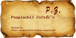 Pospischil Zoltán névjegykártya