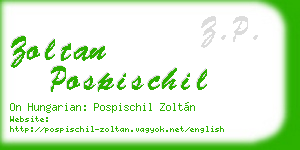 zoltan pospischil business card